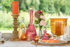 Sfeermakers|ohgreen Theelichthouder bladeren rond glas