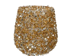 Thema Luxury|Kerstdecoratie|ohgreen Theelichthouder glas parels