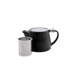 Onderweg|ohgreen THEEPOT+INFUSER ZWART 500ML