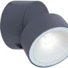 Verlichting|Ecocheques|ohgreen Trumpet wandlamp antractiet grijs led 6.7w