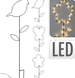 Decoratie|ohgreen Tuinprikker met led 3ass