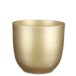 Potten En Vazen|ohgreen Tusca pot rond goud - h23xd25cm