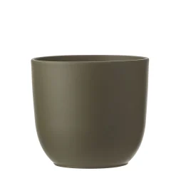 Potten En Vazen|ohgreen Tusca pot rond groen - h20xd22,5cm