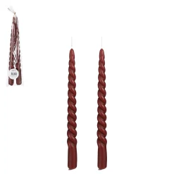 Kaarsen|ohgreen Twist Dinerkaars - Set van 2 - H29 x 2,2 cm