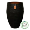 Kunststof|Ecocheques|ohgreen Vaas deluxe rib 40x60 zw