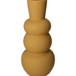 Potten En Vazen|ohgreen Vaas dolomiet oker 14x14x29.5cm