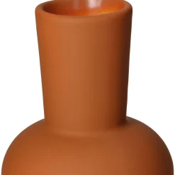 Potten En Vazen|ohgreen Vaas dolomiet terra 10.7x10.7x19.7cm