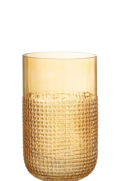 Potten En Vazen|ohgreen Vaas glas oranje medium