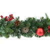 Kerstkransen En Guirlandes Kunststof|ohgreen Victoria wreath cones & red deco mat d60cm