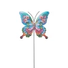Decoratie|ohgreen Vlinder met bloemen op steker 61x17cm