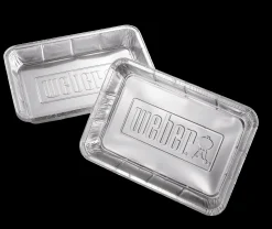 Accessoires En Onderhoud|ohgreen WEBER ALUMINIUM LEKBAKJES GROOT, SET VAN 10 STUKS
