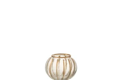 Sfeermakers|ohgreen Windlicht bol gl tr/gd s (11x11x9.5cm)
