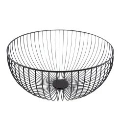 Servies|ohgreen WIRE MAND ZWART D35CM H15CM