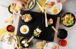Keukentoestellen|ohgreen Wok party set hout 1000W ILAG