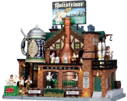 Lemax Kerstdorpen|ohgreen Yulesteiner brouwerij, met 4,5v adapter (aa)