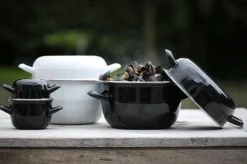 Koken|ohgreen Zwarte mosselpot Ø18 cm geschikt voor inductie