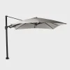 Parasol|ohgreen Zweefparasol Fuga zwart-licht grijs